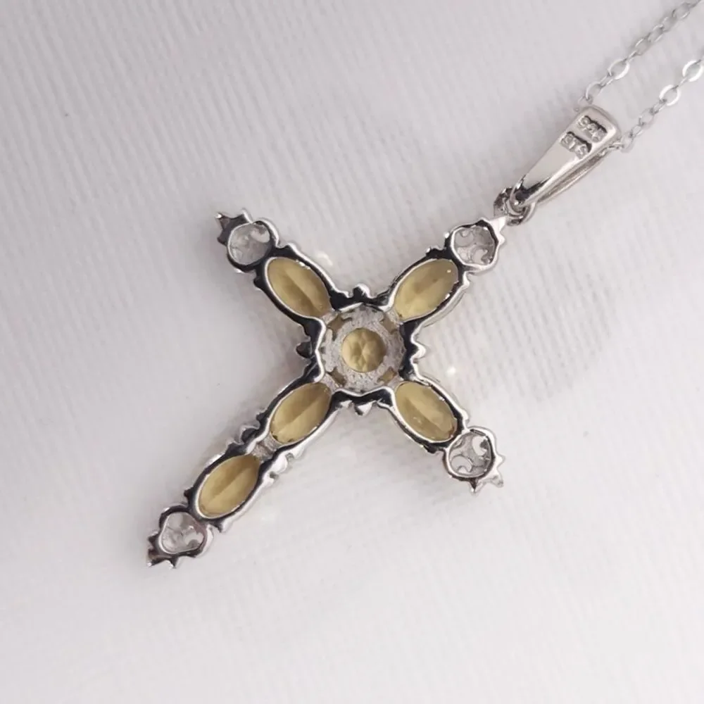 Marialite Cross Pendant and Chain made in Italy